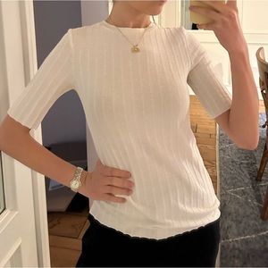 White tennis shirt, size S!!💌